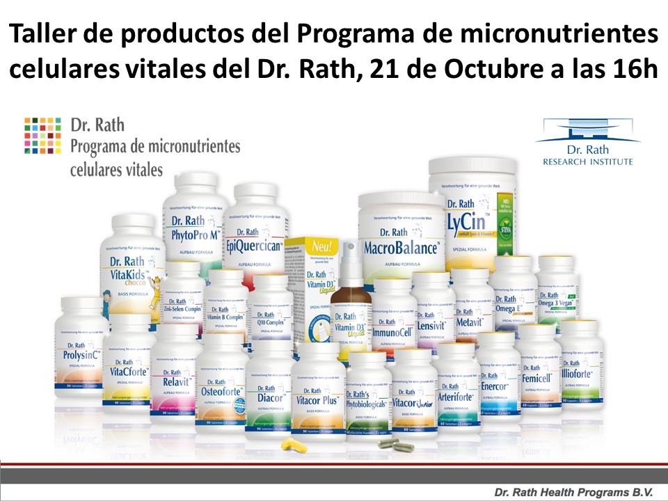 Sábados de Salud Coliseum: Taller de Productos del Dr. Rath Programs