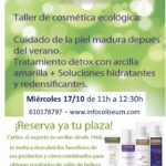 Taller de cosmética ecológica Cattier: cuidado de la piel madura después del verano