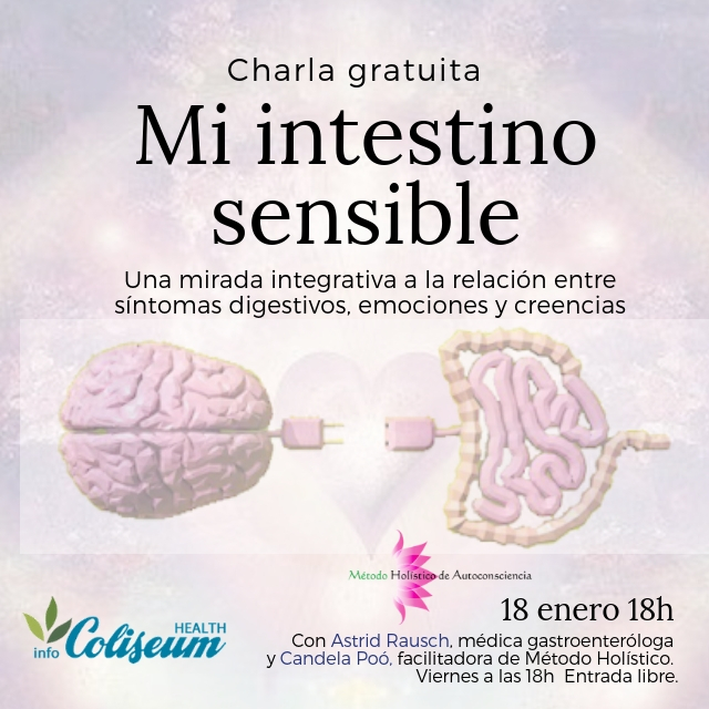 Mi intestino sensible. Charla gratuita. SE REPITE EL VIERNES 25 ENERO!!