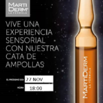 ANULADO!!!! Taller cosmética gratuito: Cata facial de ampollas Martiderm
