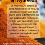 Anulado. Las especias en Ayurveda. Taller teórico-práctico