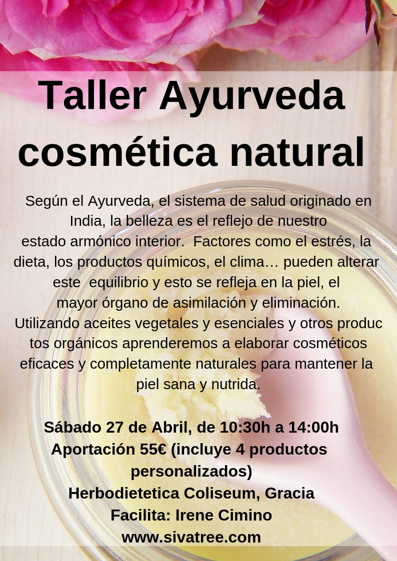 Taller Cosmética Natural Ayurveda