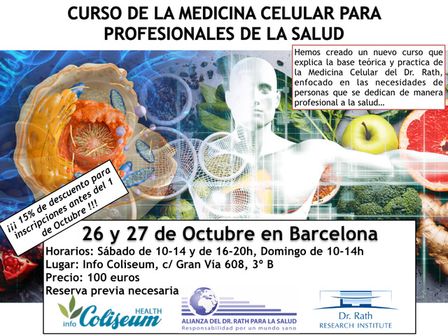 Curso de Medicina Celular del Dr. Rath para profesionales de la salud