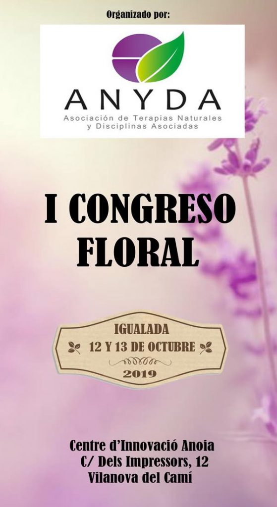 1º Congreso Floral ANYDA: Igualada 12 y 13 octubre 2019