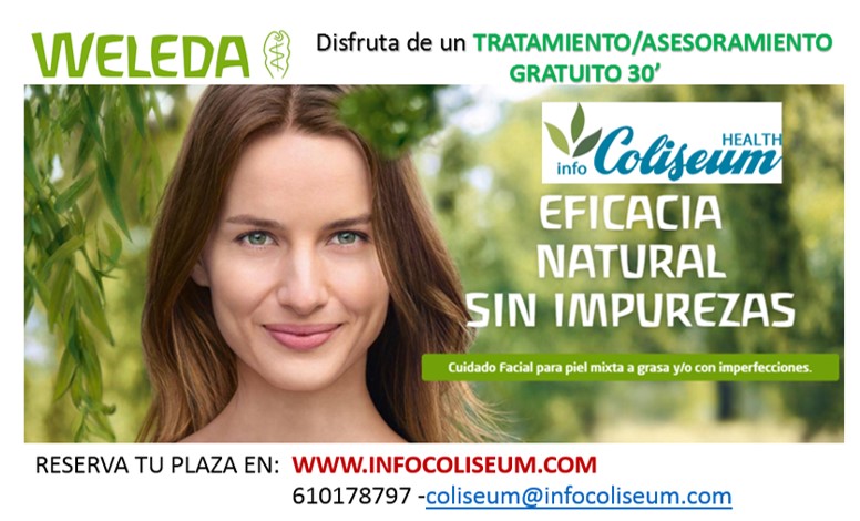 WELEDA cosmética natural: Conoce las Novedades en persona. Apuesta por lo Natural también para tu piel. Tratamiento express facial de 30 min.