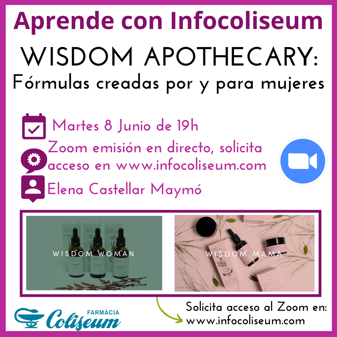 postpuesto 1 JuLio.Zoom: Wisdom Apothecary, formulaciones hechas por y para mujeres