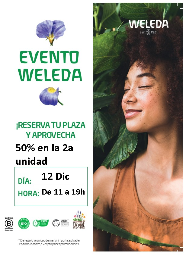 Weleda: Demostracions gratuïtes cosmètica natural