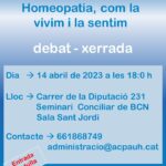 HOMEOPATIA: com la vivim i la sentim. Debat - Xerrada