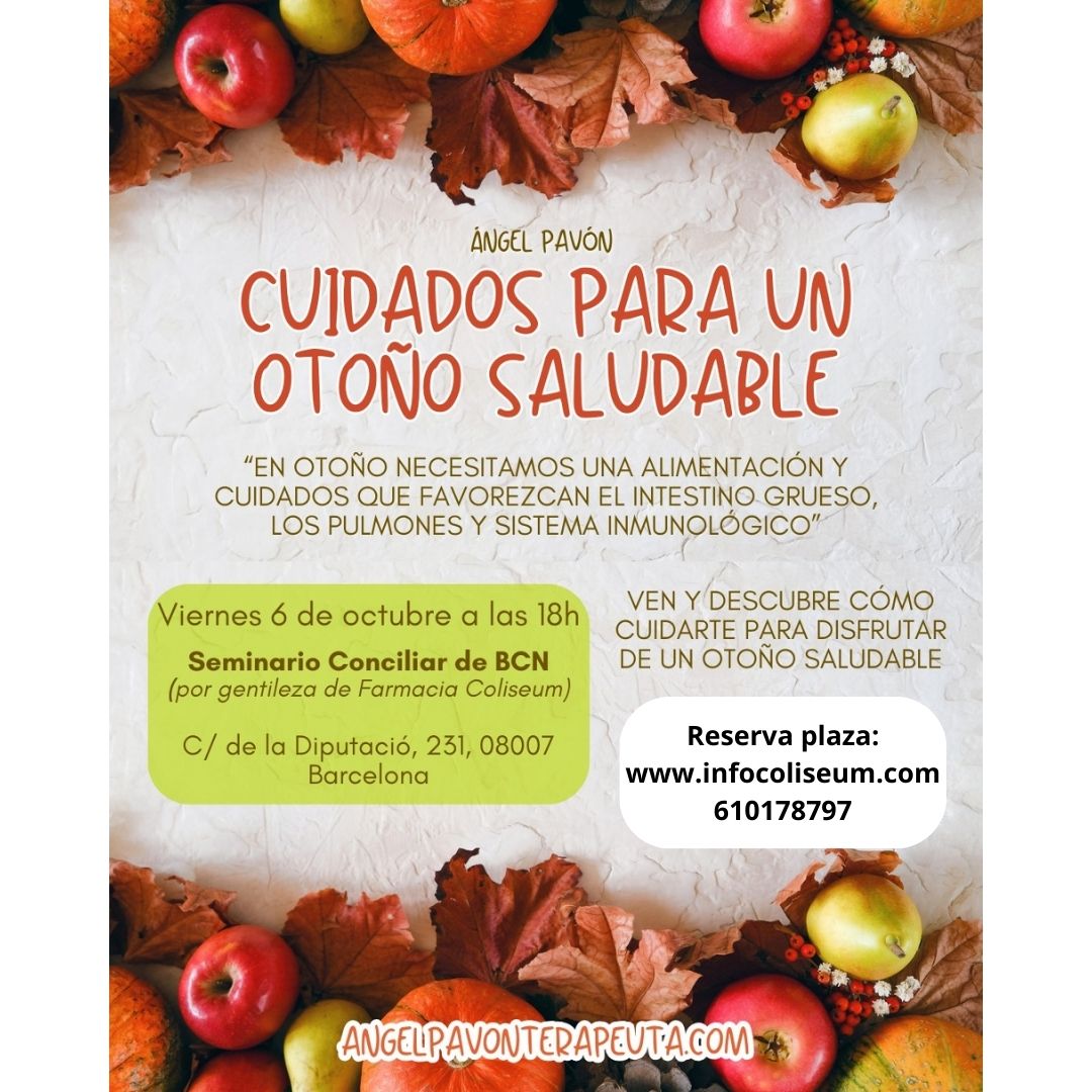 Conferencia: cocina y cuidados de otoño. Ángel Pavón.