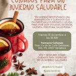 Conferencia: Cuidados para un invierno saludable. Ángel Pavón... y pica-pica musical Navideño con sorteo!!!