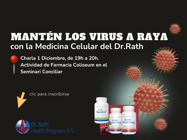 Presencial y ONLINE: Reforzar Sistema Inmunitario con la Medicina Celular del Dr.  Rath.