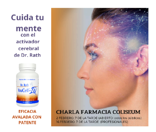 Presencial y ONLINE: Cuida tu cerebro con el activador celular del Dr.  Rath.