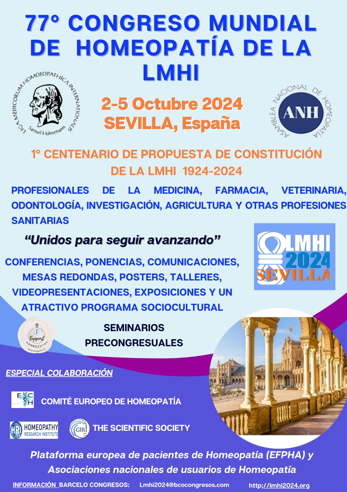 77º CONGRESO MUNDIAL DE HOMEOPATÍA DE LA LMHI